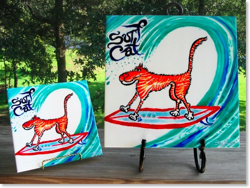 Surf Cat | Kim Mosher Designs